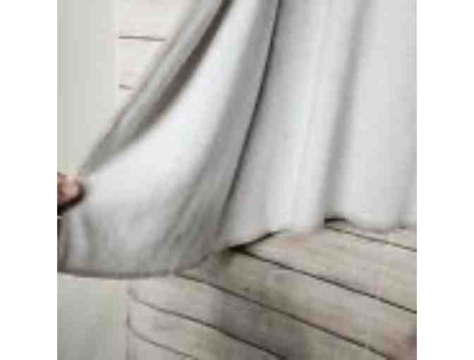 KINROSS Beige Brown Soft Cotton Cashmere Open Cardigan Hoodie, SZ M
