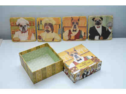 Old World Animal Portraits Dog Coaster Set by Carole Lew +