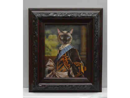 Siamese Gentleman Cat Print by Carole Lew ++