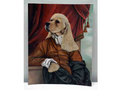 Doggie Art Print by Carole Lew