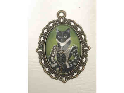 Antique Style Cat Pendant by Carole Lew