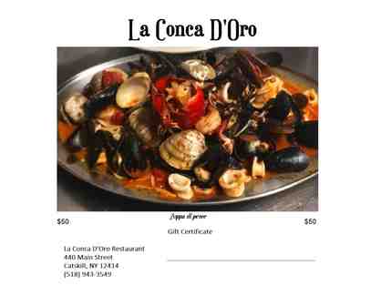 La Conca D'Oro Restaurant, Catskill, NY $50 Gift Card