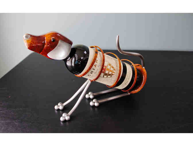 Whimsical Puppy Wine Bottle Holder