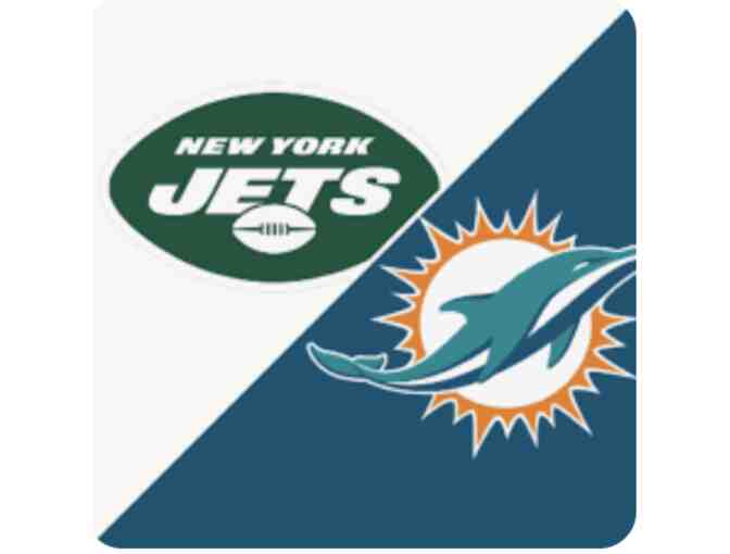 NY Jets vs. Miami Dolphins Football Tickets with Platinum Parking Pass - Photo 1