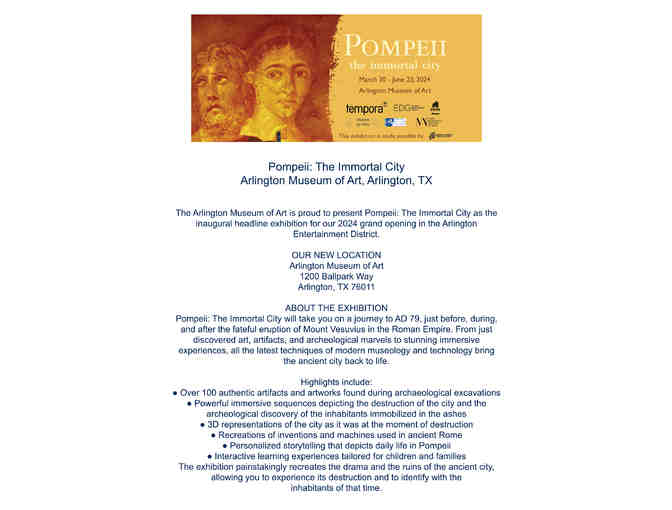 Teacher Experience - Explore Pompeii with Mr. and Mrs. Baltensperger