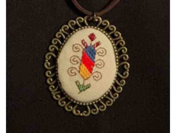 Embroidered Necklace - Syrian hand made