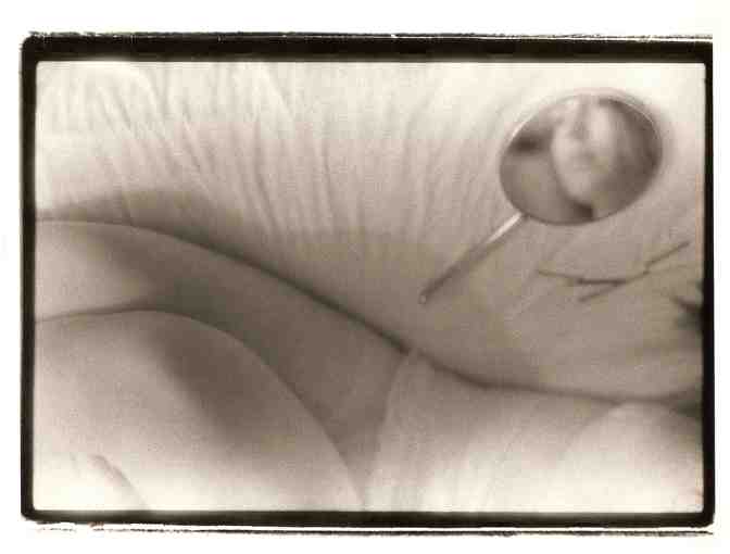 Reflection in Bed II  of set of 2 infra red vintage photograph