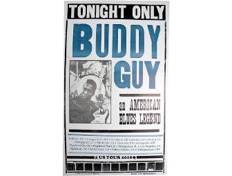 Buddy Guy Autographed Pickguard and Tour Poster