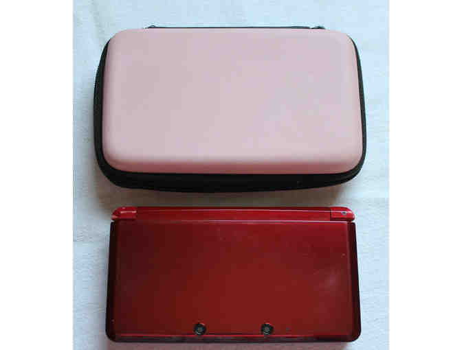 Nintendo 3DS - Red + Pink Case