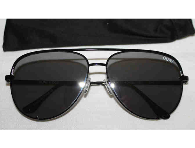 Quay Australia x Desi High Key Women's Oversized Aviator Sunglasses - Black