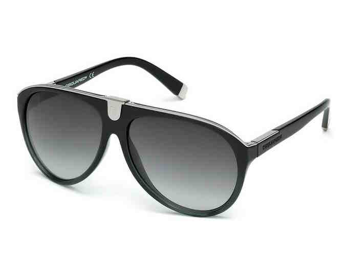 DSquared2 DQ0069/S 92B Black/Silver Aviator Sunglasses