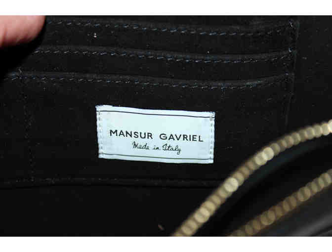 Mansur Gavriel Envelope Cammello Patent Leather Flat Clutch