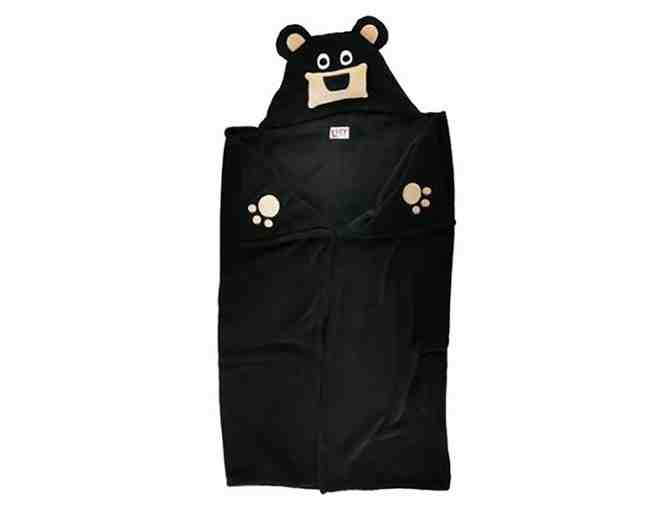 Lazy One Kids Critter Hooded Blanket (Bear) - NEW