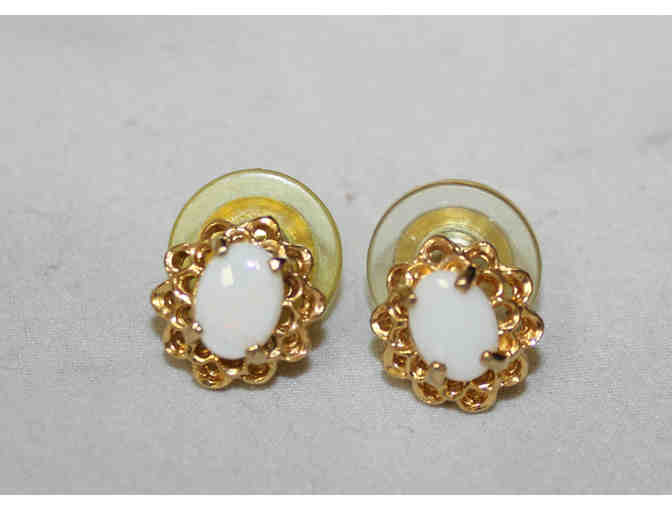 Opal Jewelry Set - 14k Yellow Gold