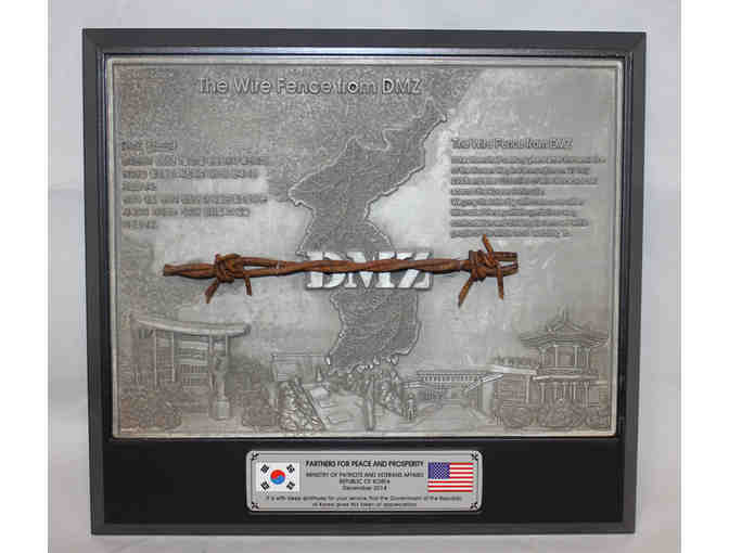 KOREAN WAR The Wire Fence from DMZ Limited Edition Military Plaque - NEW