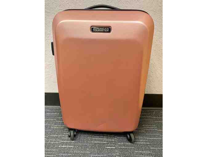 American Tourister Hard Side Spinner Suitcase - 22x14x9 - Rose Gold