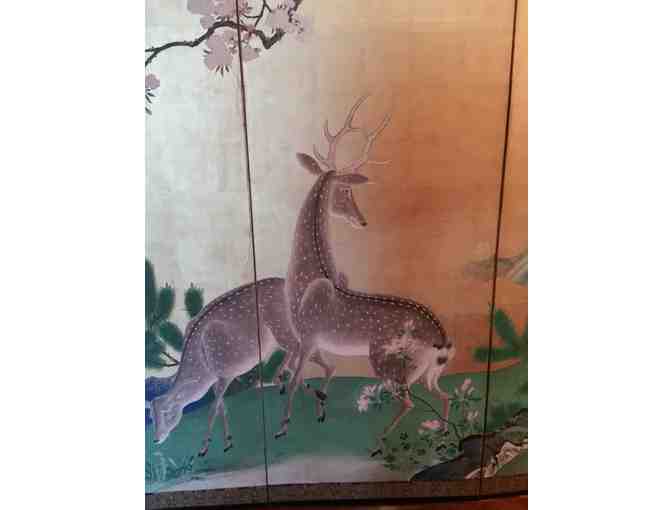 19th Century Antique Japanese Six Panel Screen