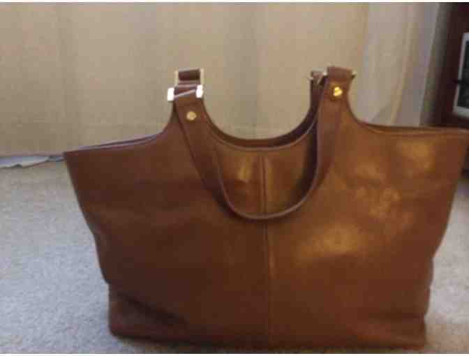 Tory Burch tan leather bag