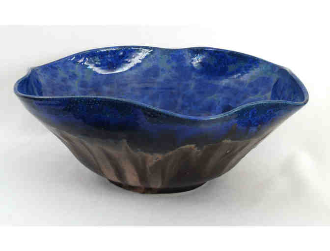 Cobalt Crystalline Flower Bowl (Lindsey Epstein)
