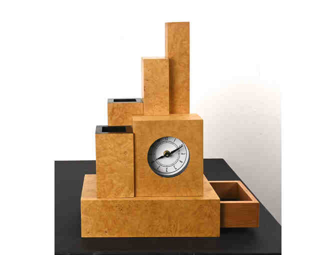 Skyscraper (Desk Organizer/Clock) (Phil Gruppuso)