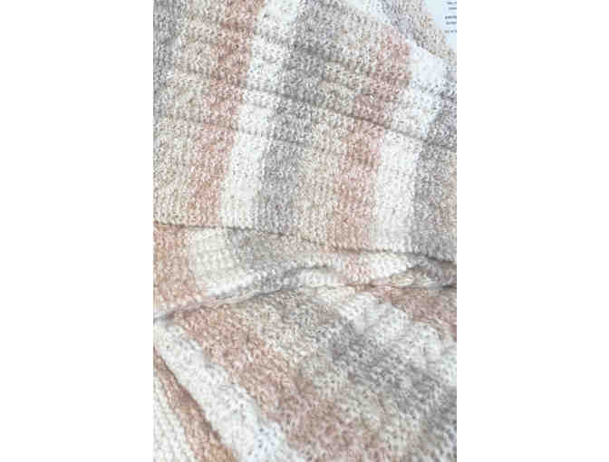 Hand-knit Cable Throw Blanket (Lisa Hirsbrunner)