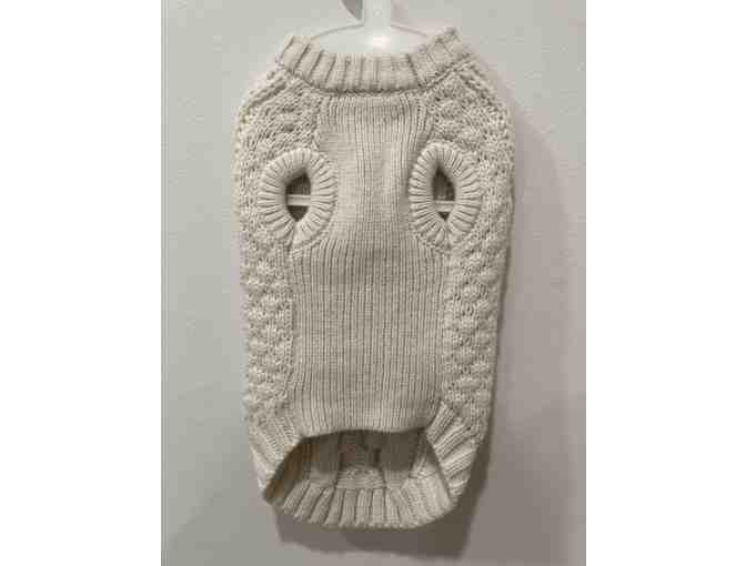 Cable Knit Dog Sweater - Small