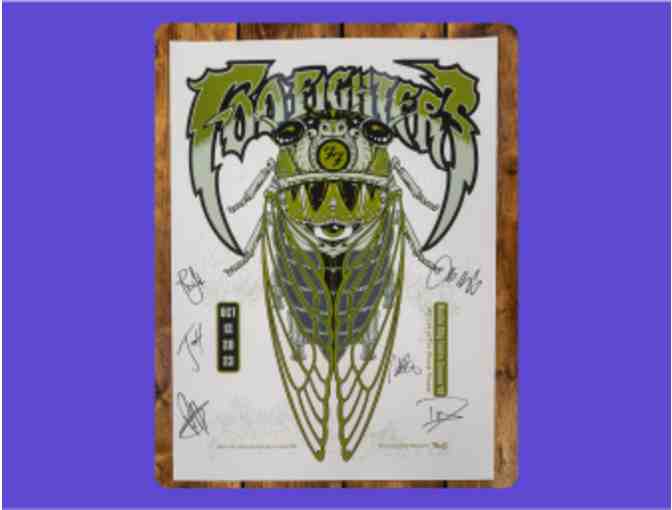 Foo Fighters Autographed Poster (S49), Framed