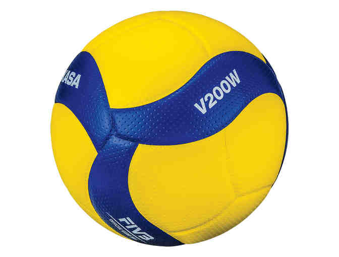 Six Official Mikasa Olympic Indoor Volleyballs with Bag