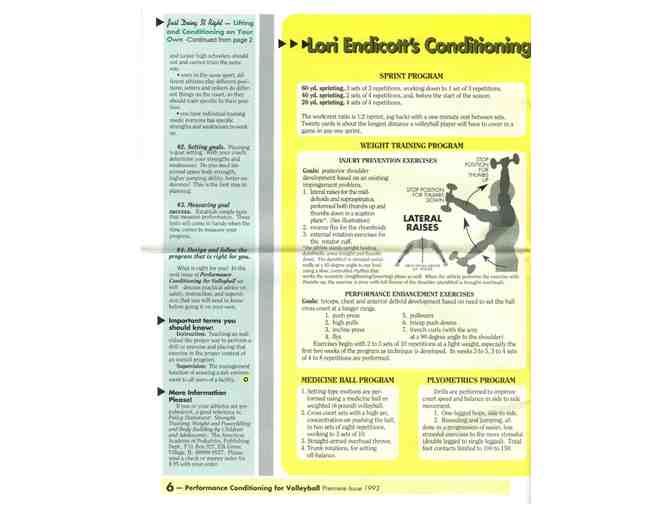 10 Yrs of Performance Conditioning Volleyball Newsletters- 'A Piece of Volleyball History'