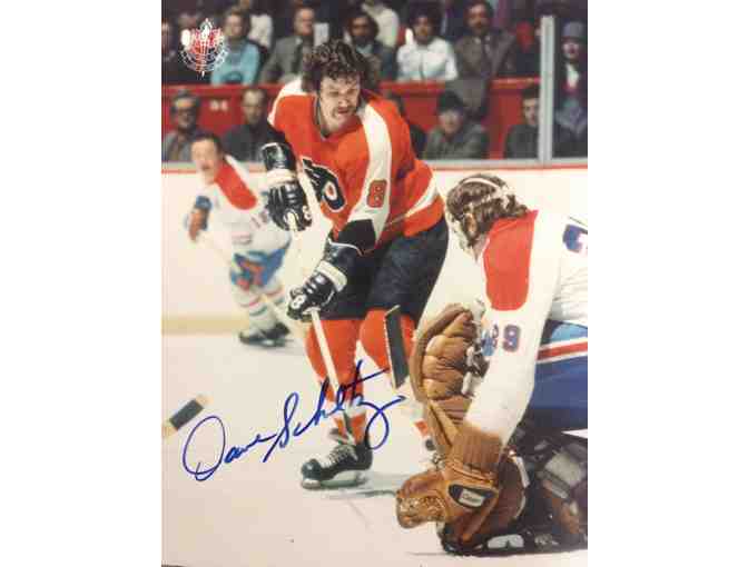Signed 8x10 Photo Of Hockey Great Dave Schultz