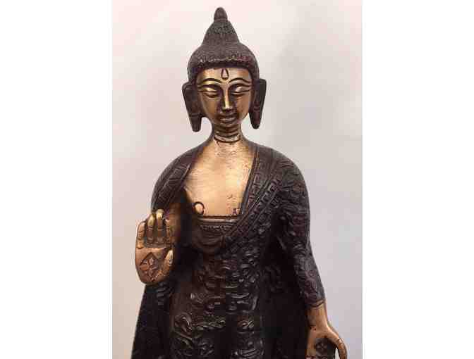 Standing Buddha -  Brass - 10'