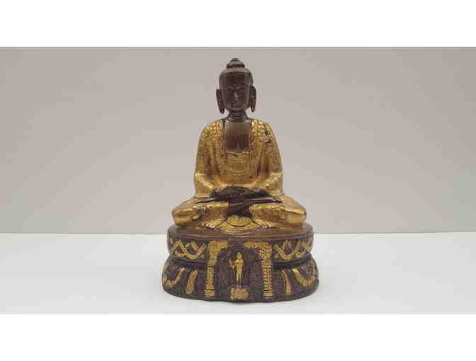 Lovely 7' Tall Brass Buddha.