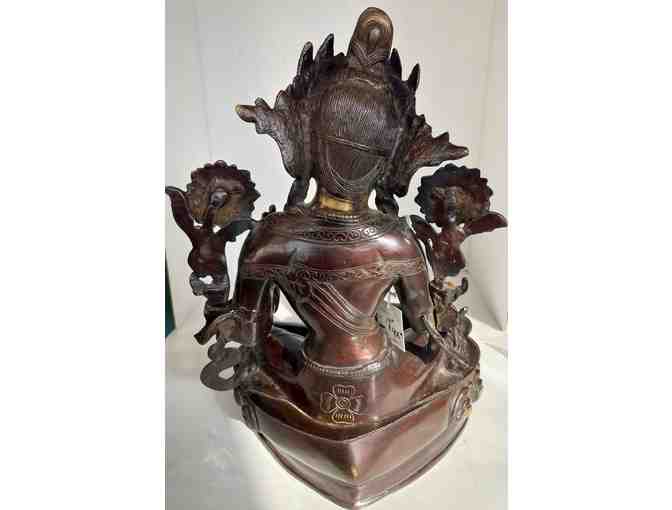 18' Magnificent Sitting Brass Murti of Tara, Beautifully made in India