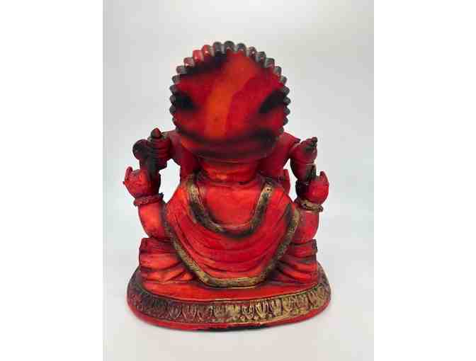 7' Tall Red Resin Ganesh