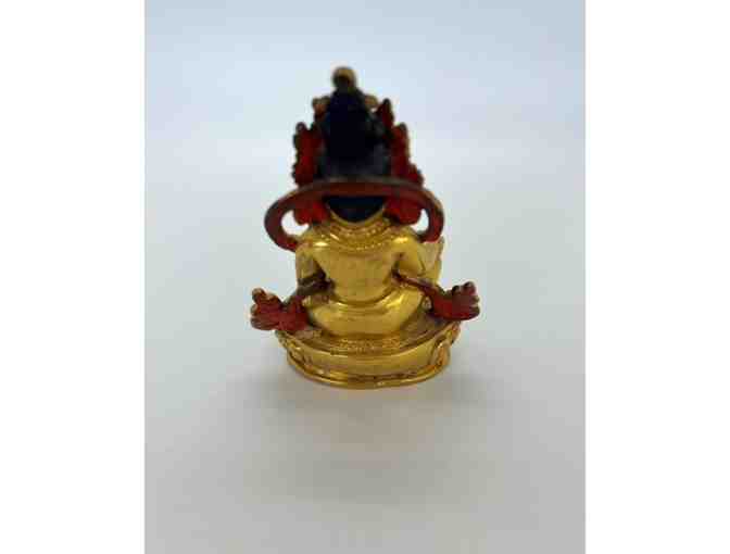 3' Brass Zhambhala (Wealth Deity) Sacred Buddhist item, blessed by Khenpo Karthar Rinpoche