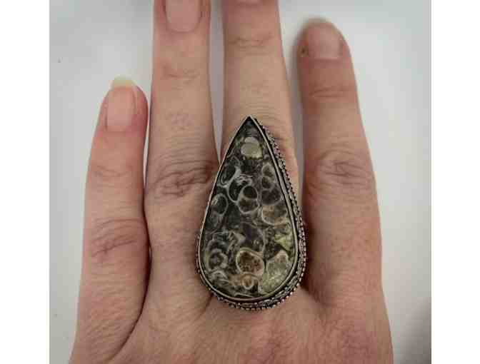 Vintage Jasper Silver ring