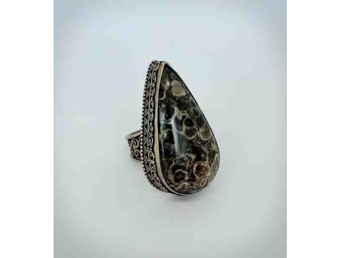 Vintage Jasper Silver ring