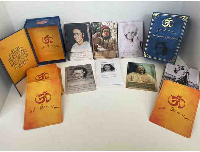 A Magnificent Set of 108 5'x3.5' cards of Babaji and His Inspirations w/ Gold Foil Edges