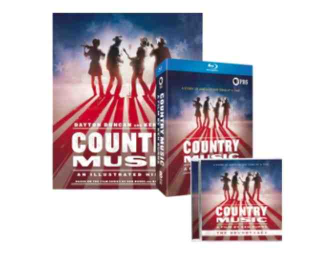 CET - COUNTRY MUSIC - A FILM BY KEN BURNS BASKET - INDLUDES DVD SET, SOUNDTRACK & BOOK