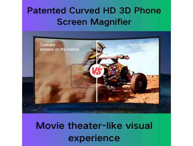 12' Curved Screen Magnifier for Cell Phone