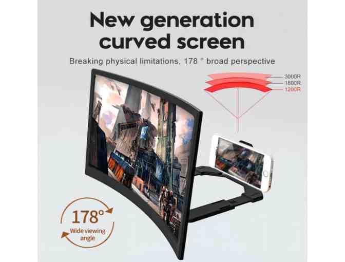 12' Curved Screen Magnifier for Cell Phone