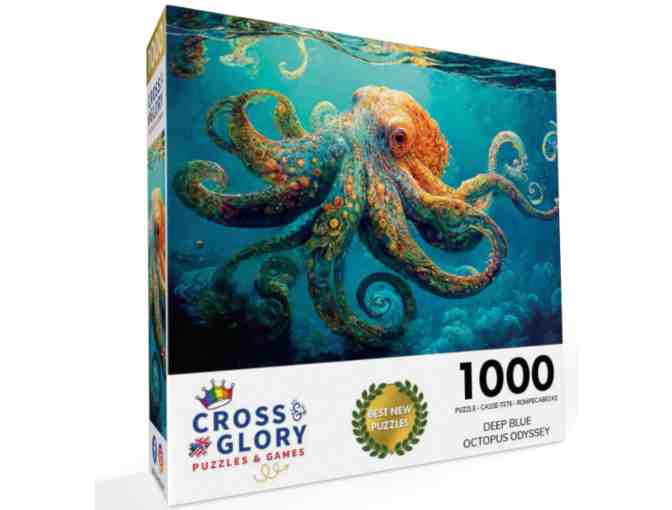 Deep Blue Octopus Odyssey Puzzle - 1000 Pieces