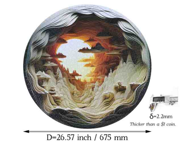 Bgraamiens 3D Dawn Puzzle - 1000 Pieces