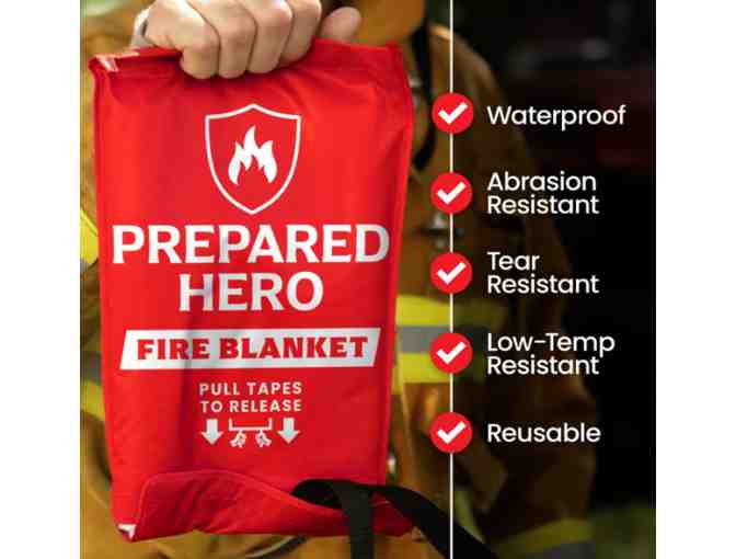 Prepared Hero Emergency Fire Blanket - 2 Pack