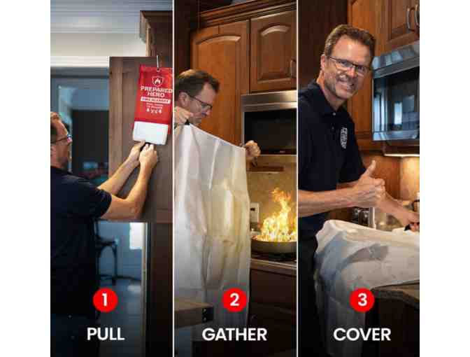 Prepared Hero Emergency Fire Blanket - 2 Pack