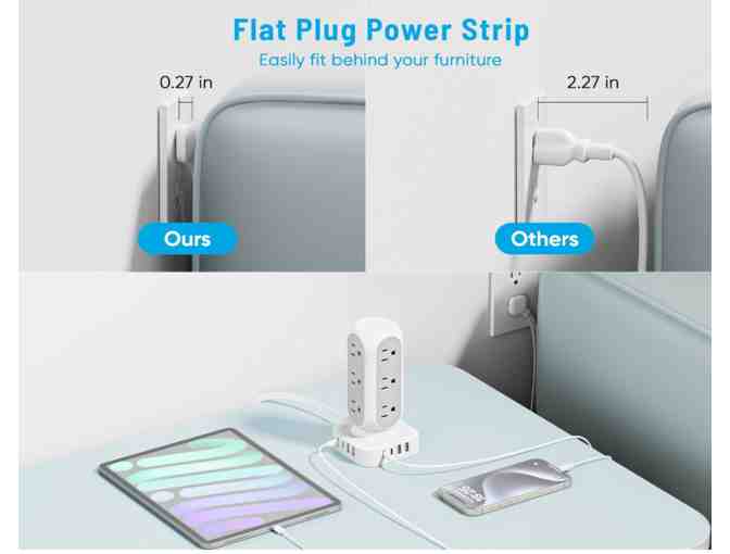 Tower Surge Protector Power Strip