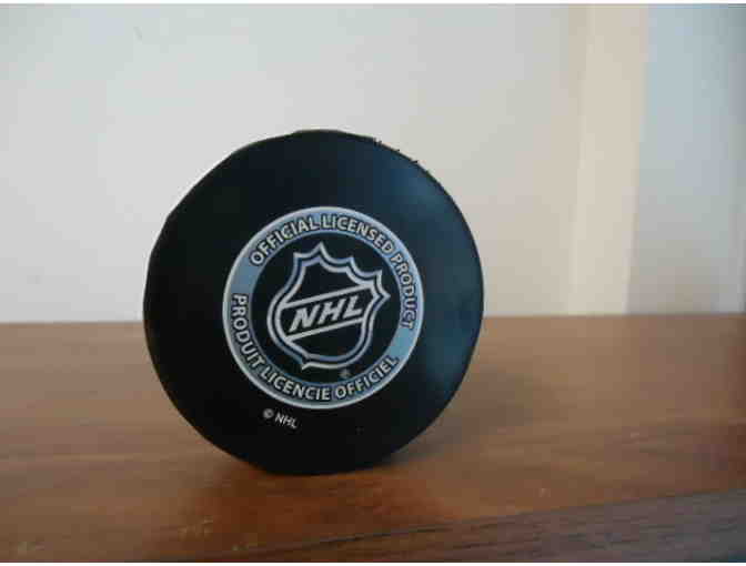 Authentic Bruins Puck Autographed by Carl Soderberg