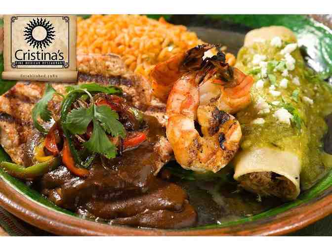 Cristina's Fine Mexican Restaurant: $25 Gift Certificate