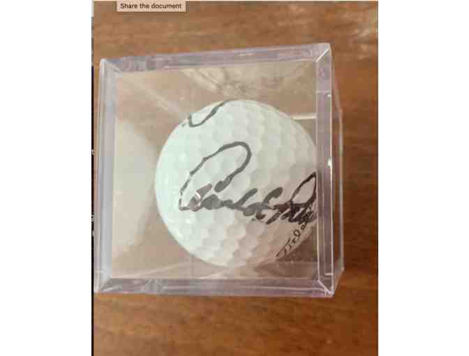 Arnold Palmer/Jack Nicklaus Autographed Golf Ball