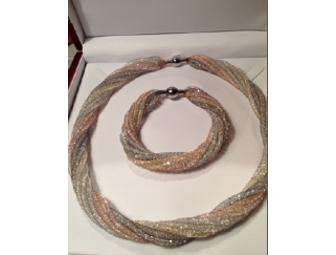 8 Strand - Twisted - Radiance of Hope(TM) Necklace and Bracelet Set